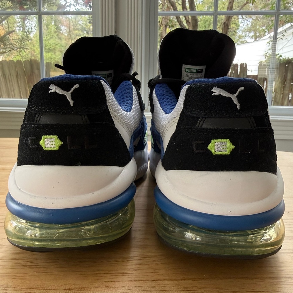 Puma Cell Athletic Sneakers | Blue White Black | Men’s US 11.5 | Like New - Picture 7 of 11
